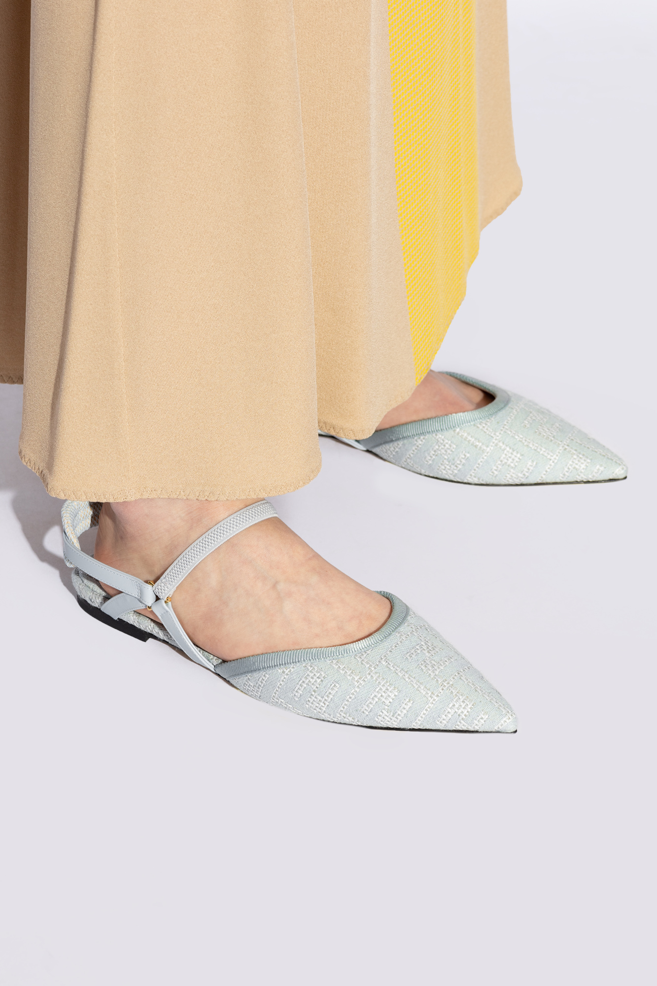 Fendi pointed flats on sale